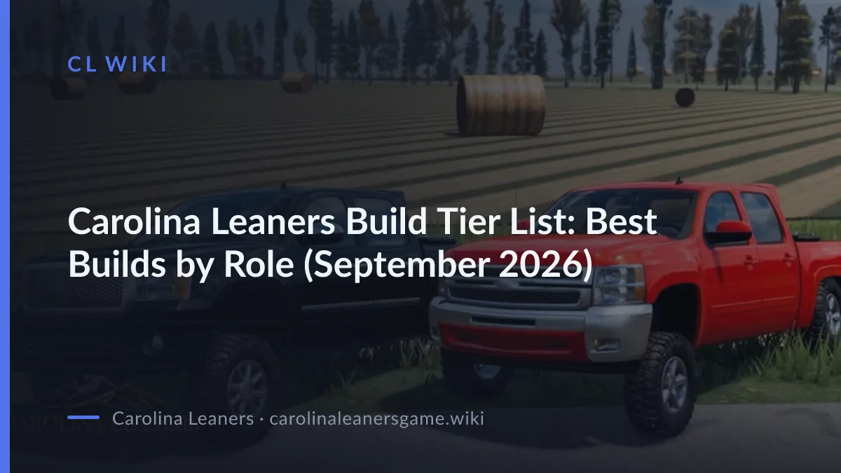 Carolina Leaners Build Tier List: Best Builds by Role (September 2026)